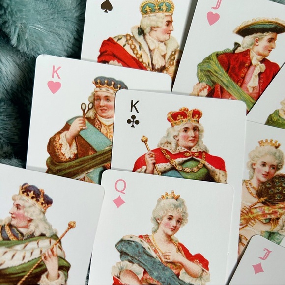 Rare OG Y2K Juicy Couture Marie Antoinette Playing Cards with Suede Case - Picture 4 of 12